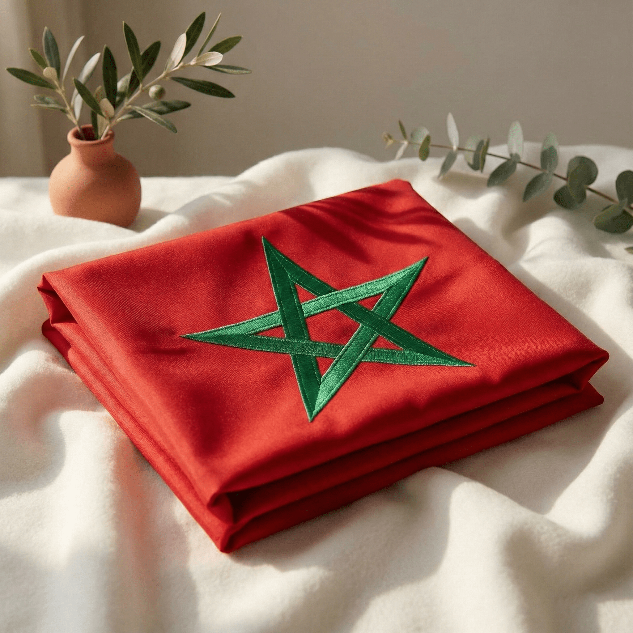Drapeau Marocain Premium - 150x100cm