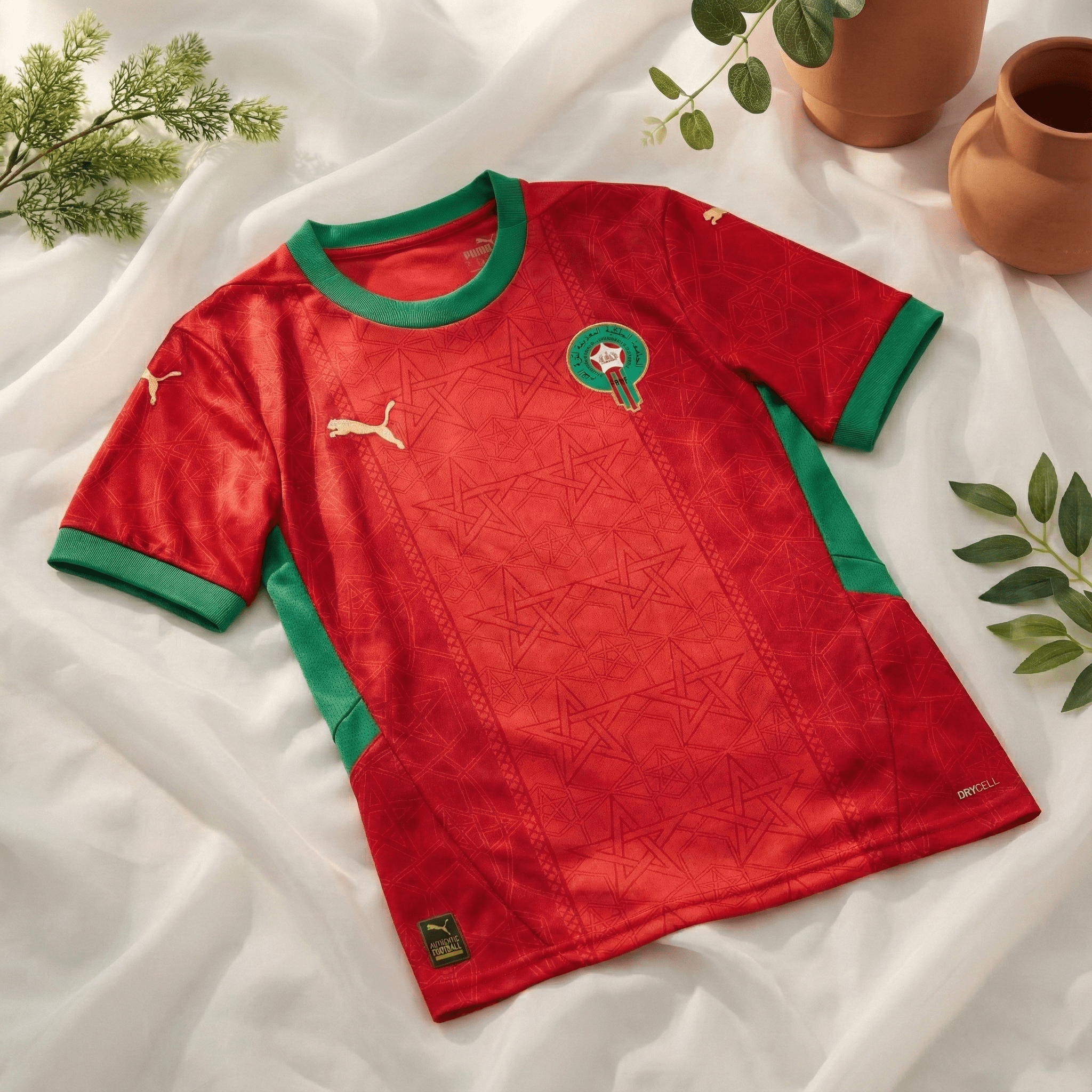 Maillot Maroc CAN 2025 - Rouge Héritage