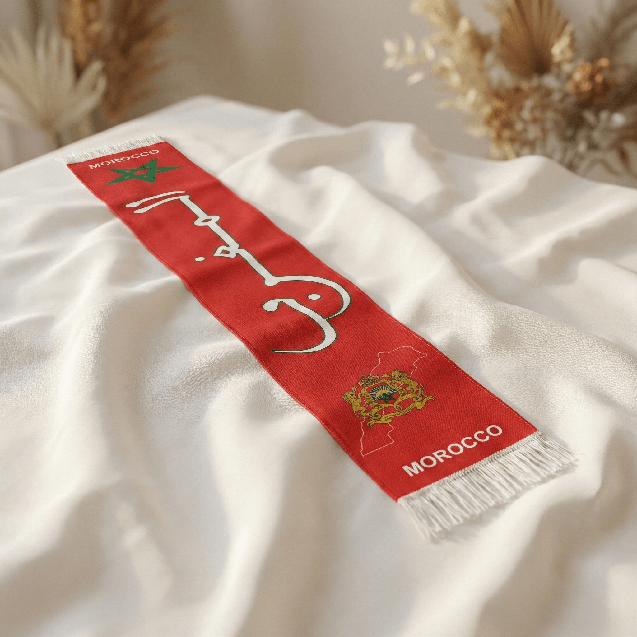 Écharpe Rouge Morocco - Édition Supporteur