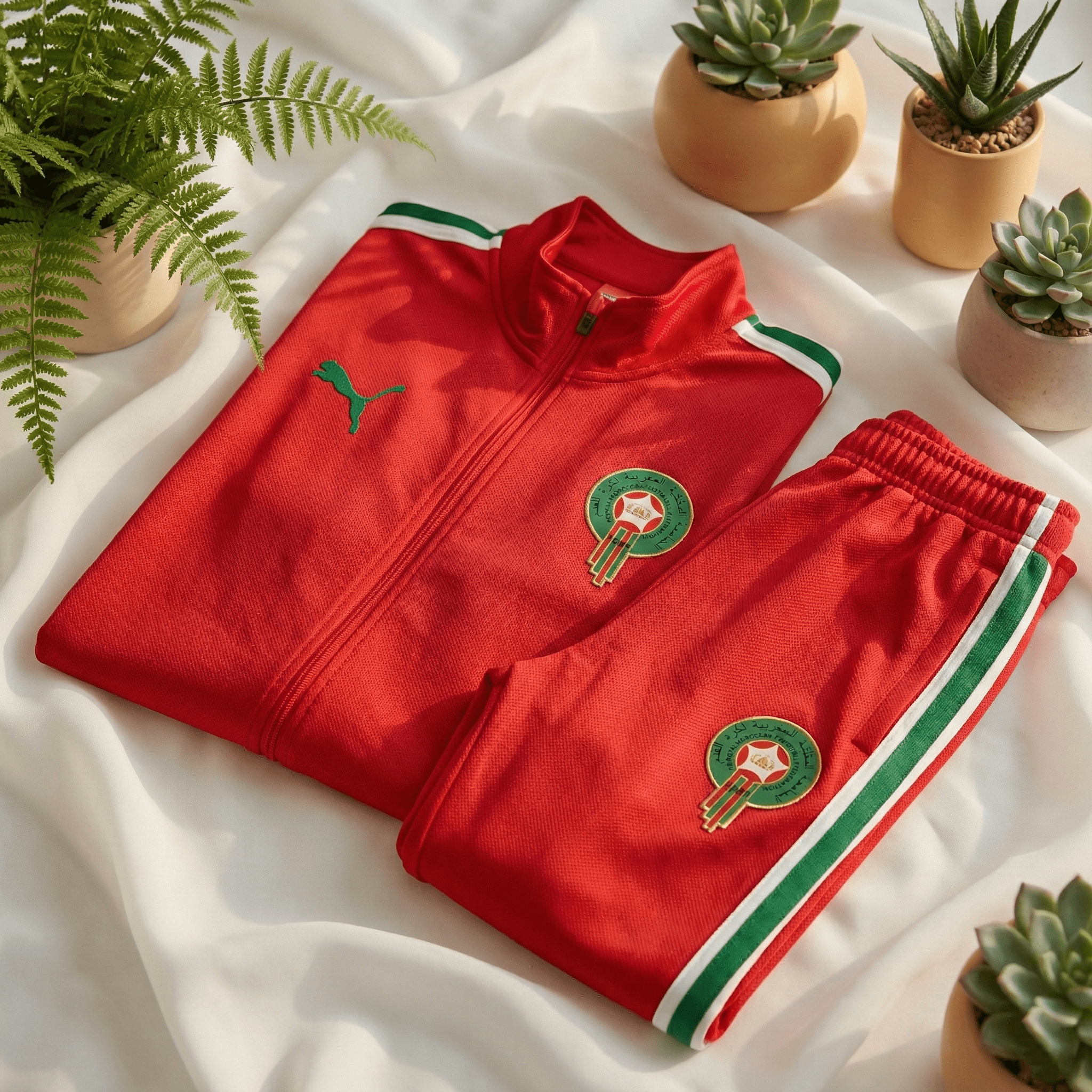 Survêtement Maroc CAN 2025 - Rouge Passion